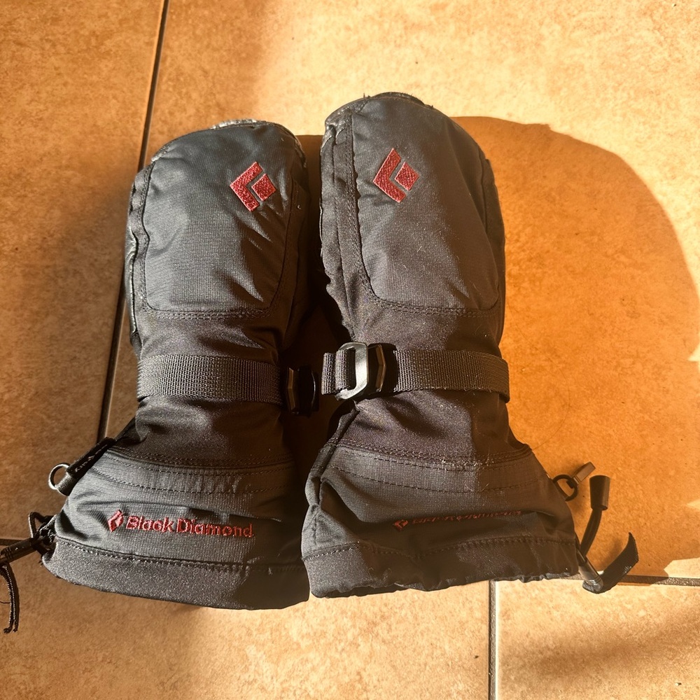 Ski snowboard mitten mitts black diamond mercury medium
